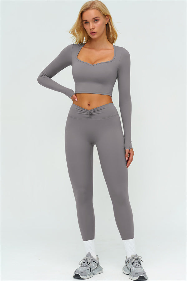 The Lushness Long Sleeve Crop top