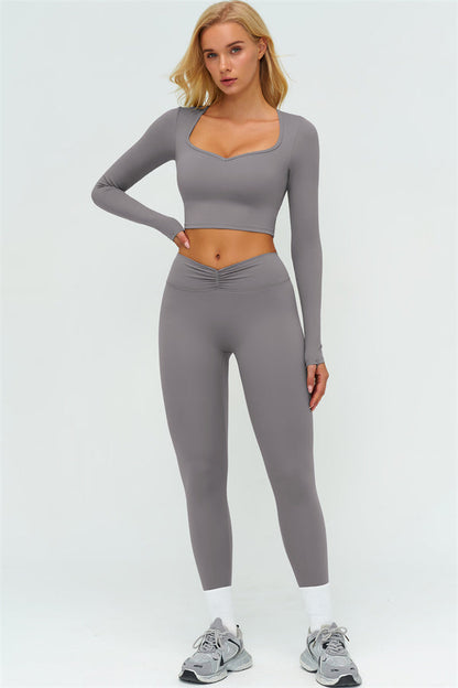 The Lushness Long Sleeve Crop top