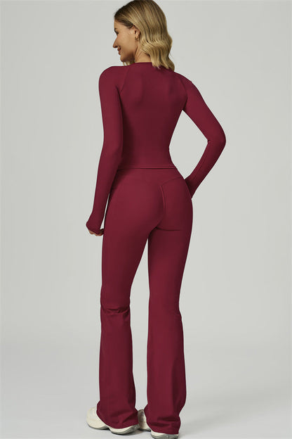 The FlexFit Active Top Flared Leggings 2-Piece Set