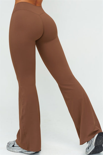 The Lushness V-Back Sports Bra Flared Leggings 2-Piece Set