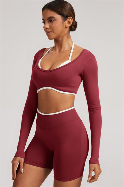 The Elevate Long Sleeve Crop top