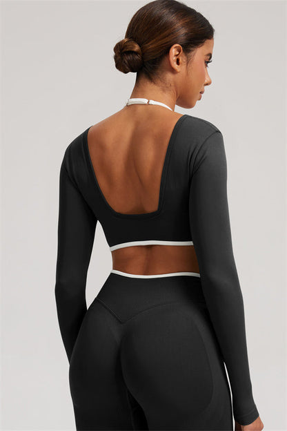 The Elevate New Long Sleeve Crop top