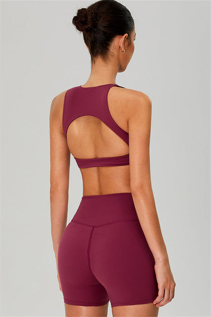 The Jewel Crop Top Crossover Shorts 2-Piece Set