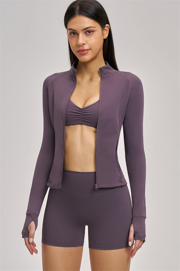 The Swoon Jacket Sports Bra Shorts 3-Piece Set