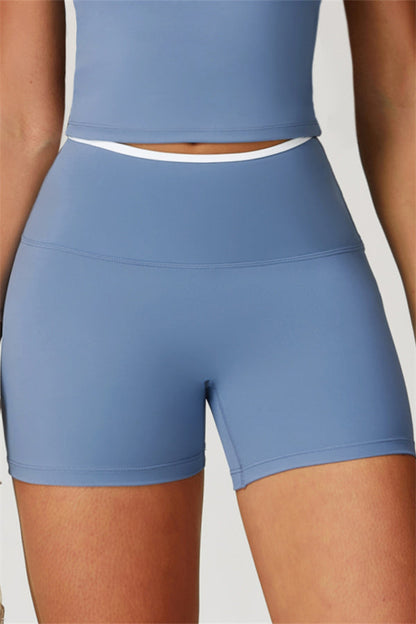 The Quest Cross Back Crop Top Shorts 2-Piece Set