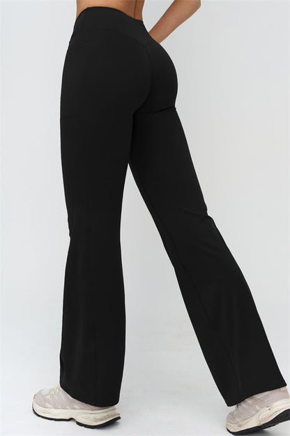 The BoldFit Crop Top Flared Leggings 2-Piece Set