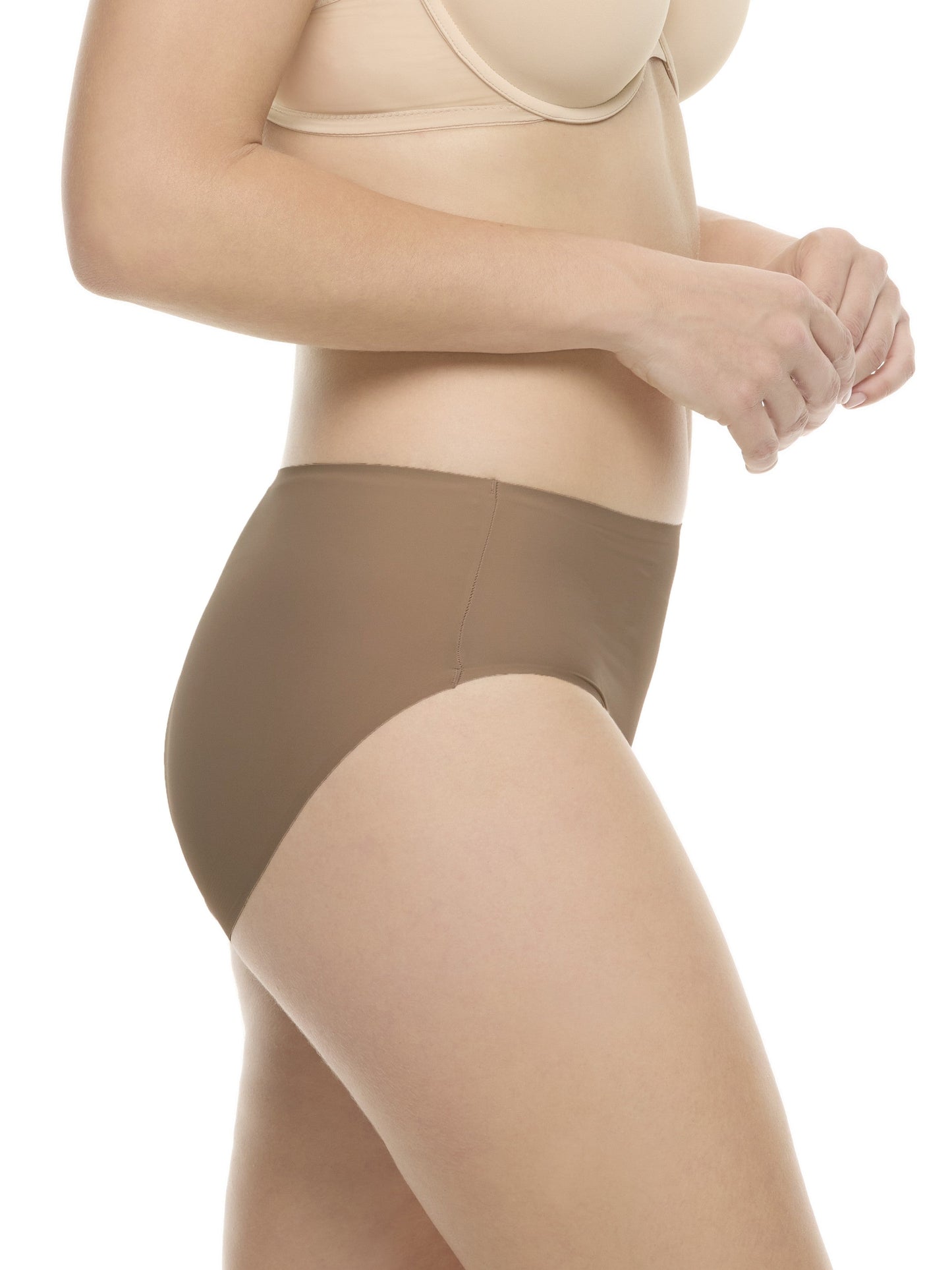Contemporary Microfiber High-Cut Brief