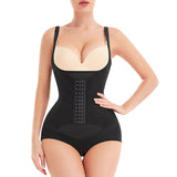 Women’s Adjustable Spaghetti Strap Bodysuit – Firm Compression Waist Trainer Corset & Tummy Control Shapewear