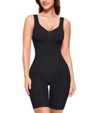 Women’s Seamless Bodysuit Shapewear – Plus Size Tummy Control Shorts Body Shaper with Back Support