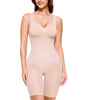 Women’s Seamless Bodysuit Shapewear – Plus Size Tummy Control Shorts Body Shaper with Back Support