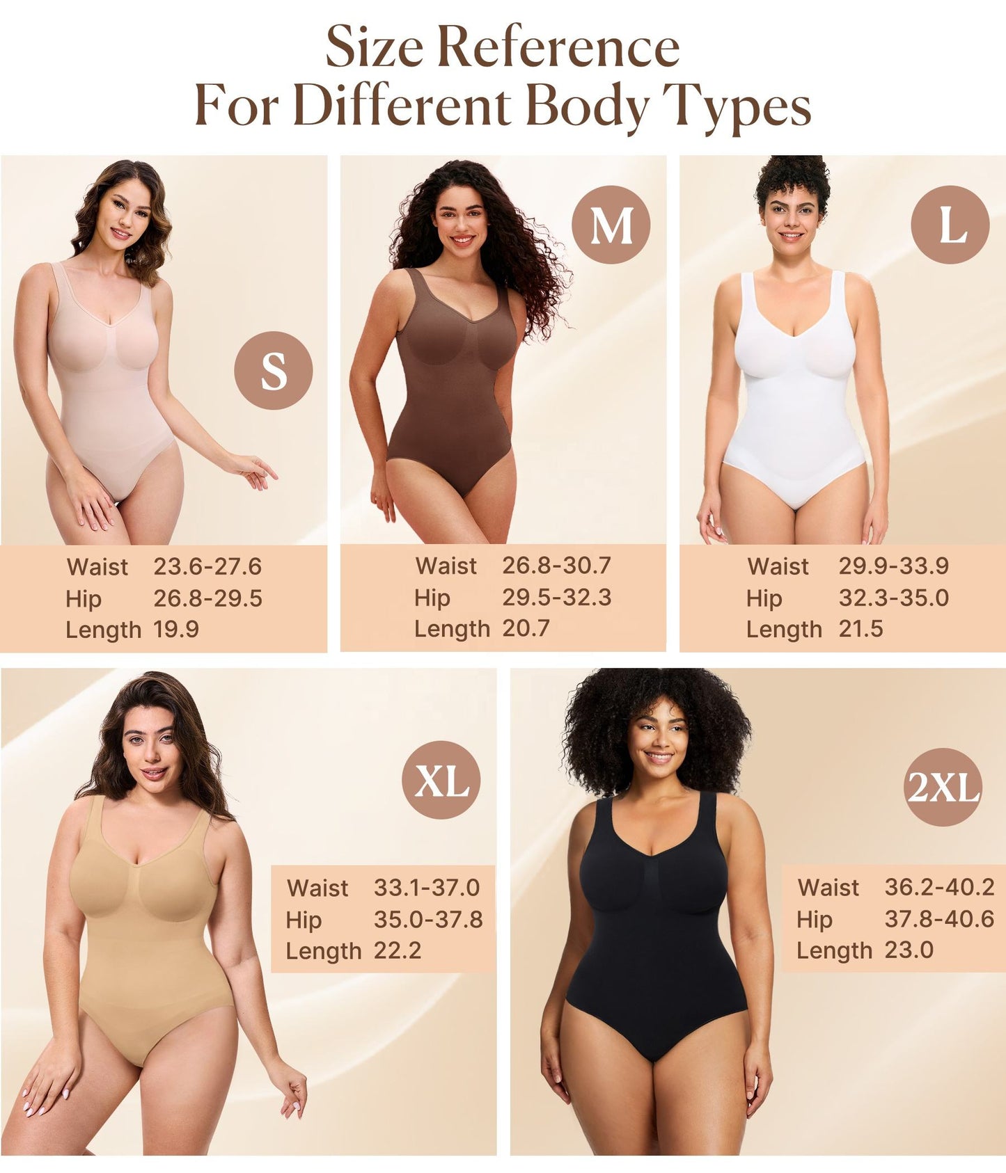 Backless Shapewear Bodysuit for Women – Seamless Tummy Control Waist Trainer Faja Body Shaper