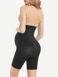Amazing Black Seamless Solid Color Maternity Panty Soft-Touch