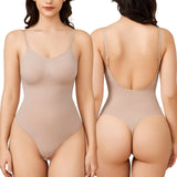 Women’s Backless Shapewear Bodysuit – Seamless Tummy Control Corset Lingerie Body Shaper