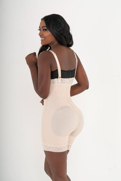 High-Waist Brazilian Lift Control Shorts with Straps – 201243