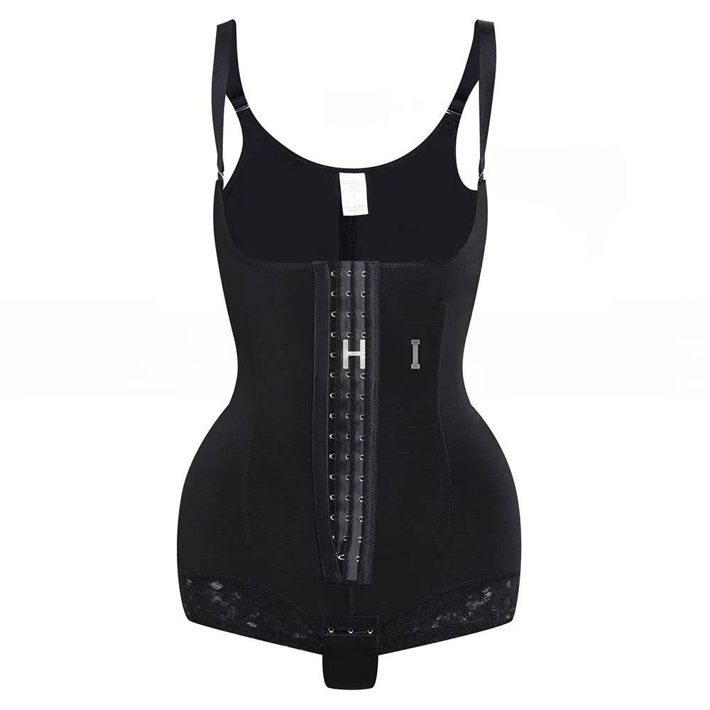 Women's Open Bust Shapewear Bodysuit – Medium Control Thong for Waist Shaping