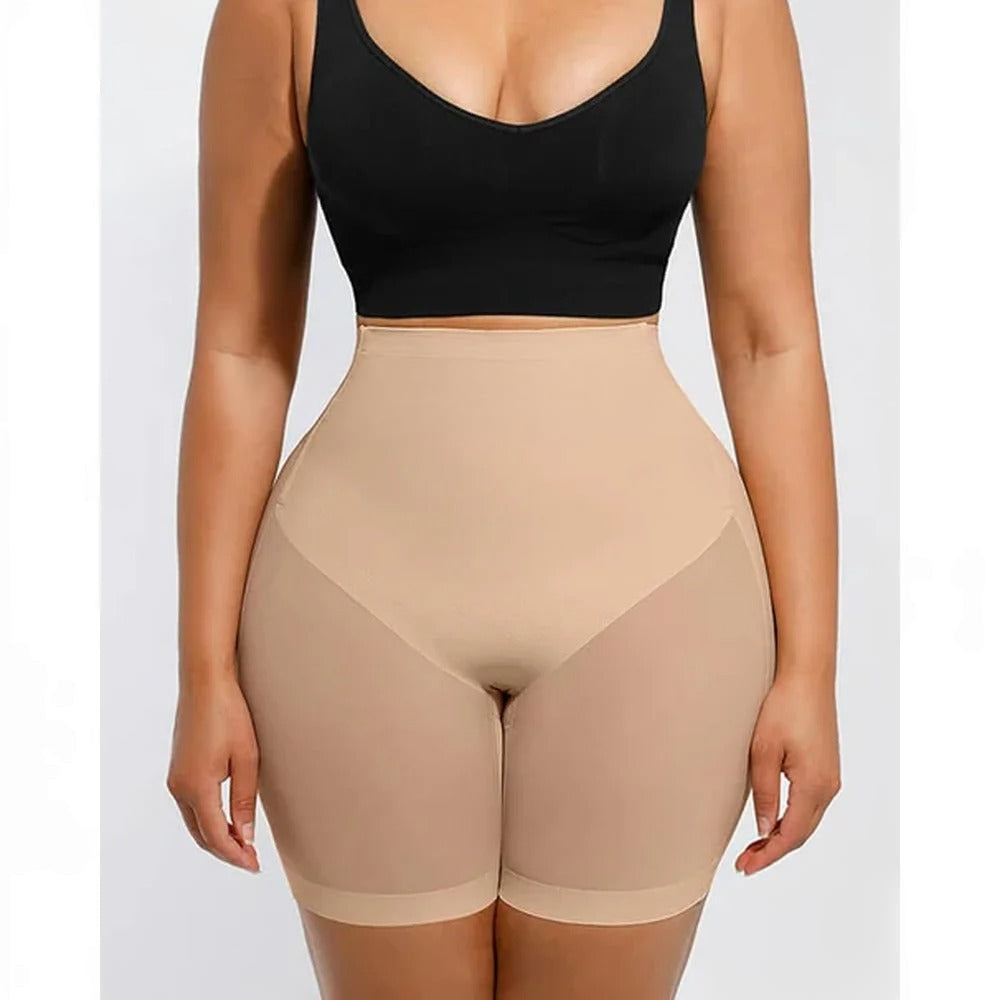 Women's Seamless  Shaping Shorts – Mid-Waist Butt Lifter & Tummy Control Shapewear