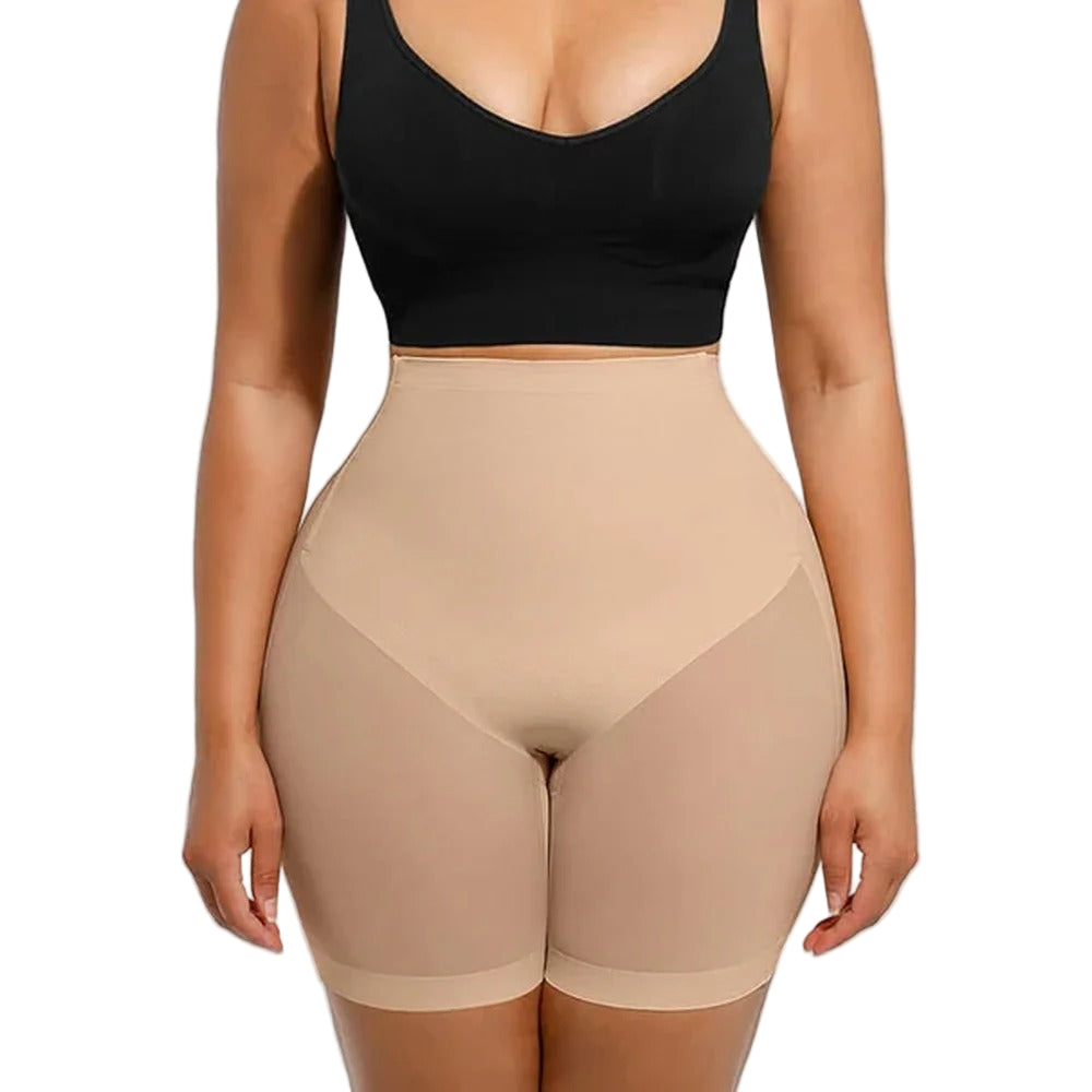 Women's Seamless  Shaping Shorts – Mid-Waist Butt Lifter & Tummy Control Shapewear