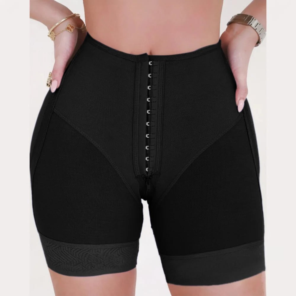 Butt Lifter Shapewear Shorts – Firm Control Waist Cincher with Adjustable Hooks