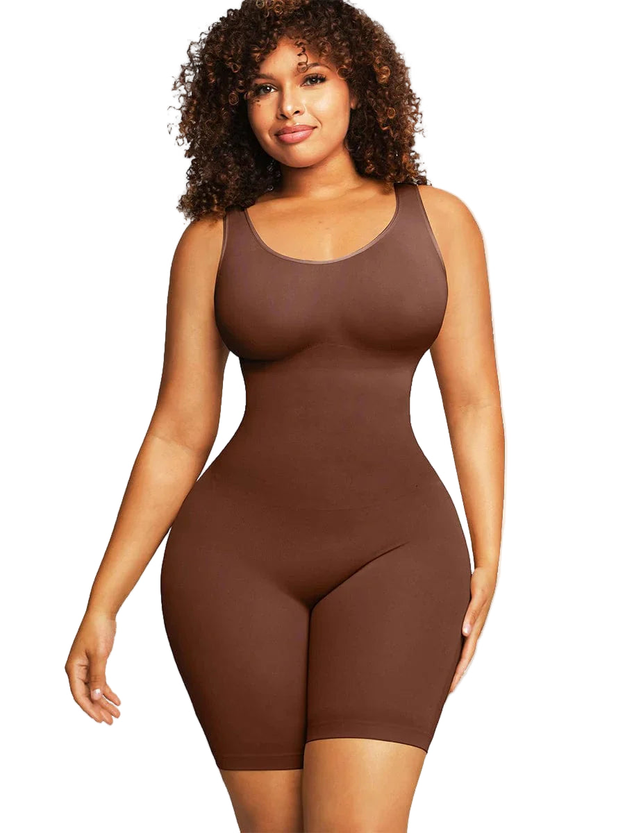 🌿 Eco-friendly Seamless Outerwear Jumpsuit Shapewear