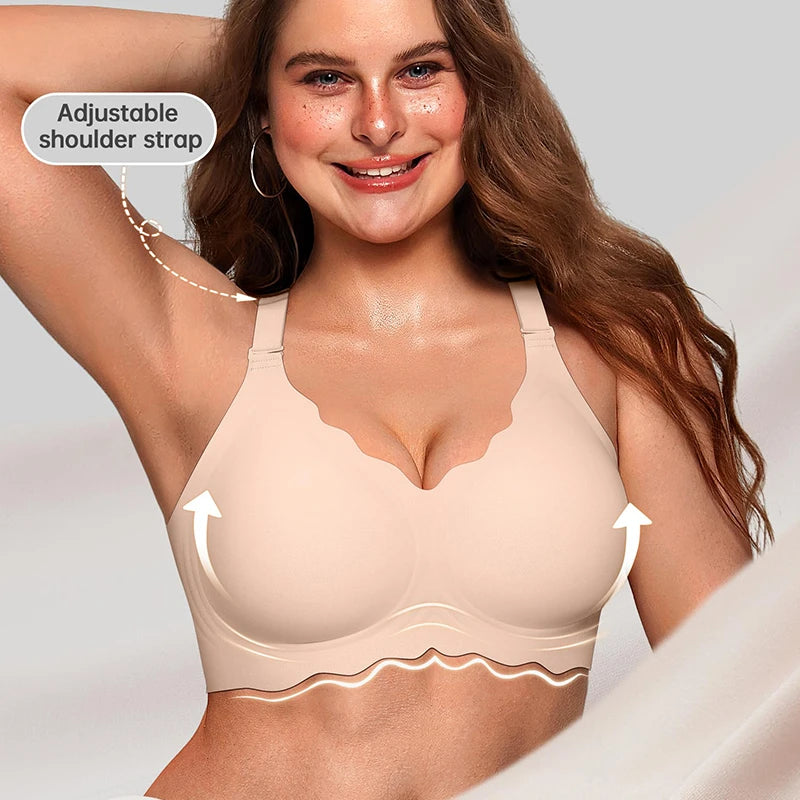 Ladies Underwear Jelly Wide Shoulder Strap Ripple Comfortable – Sculpt Shape Wear