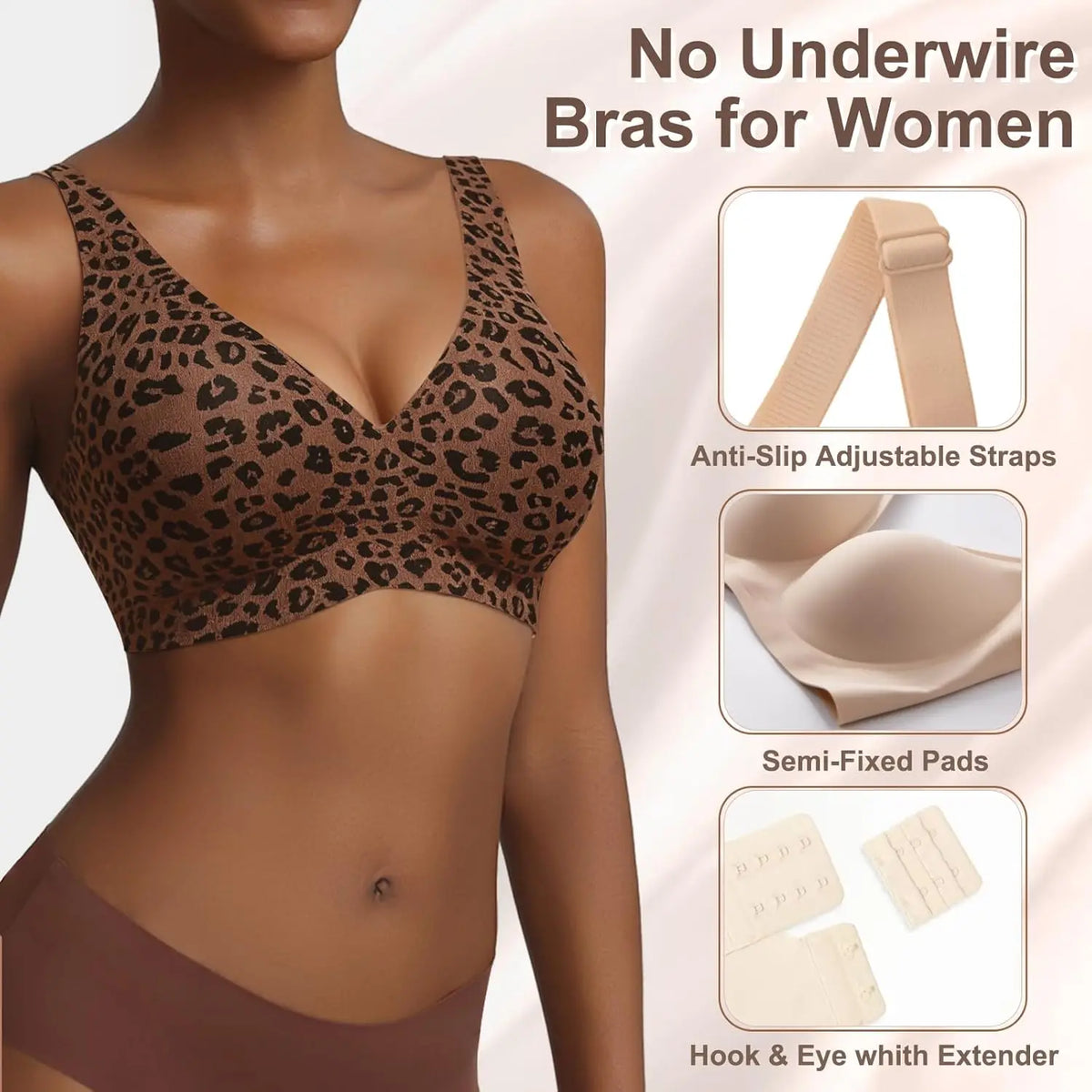 Jelly Wireless Bras for Women No Underwire Deep – Sculpt Shape Wear
