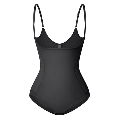 Women's Tummy Control Shapewear Bodysuit – Waist Trainer with Open Bust