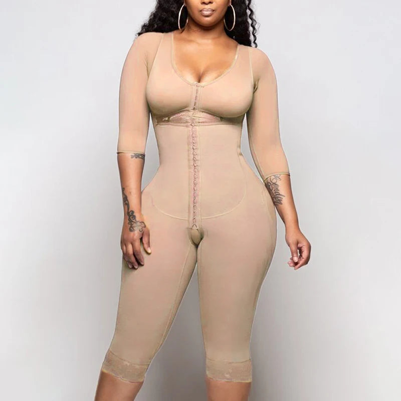Women's Full Body Shapewear Bodysuit – Medium Compression Tummy Control, Butt Lifter, Push-Up Slimming Corset