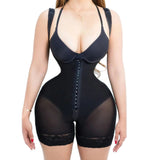 Fajas Body Shaper for Women – Firm Tummy Control Shapewear with Adjustable Straps, Waist Slimmer & Butt Lifter Bodysuit