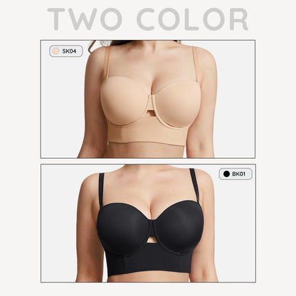 Waistdear OEM Custom Women Longline Strapless Bra Underwire – HEXIN