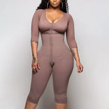 Women's Full Body Shapewear Bodysuit – Medium Compression Tummy Control, Butt Lifter, Push-Up Slimming Corset