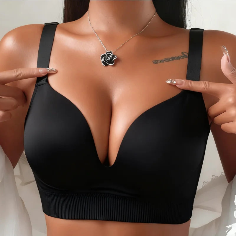 Women's Plus Size Thin 3/4 Cup Sexy Seamless – FONDER FACTORY