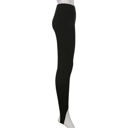 Elegant High Waist Cotton Fitness Basic Pants Casual Spring New Female Skinny Leggings Women Seamless Fitness Leggings Women Seamless Push Up Leggings Workout Pants Breathable Pants
