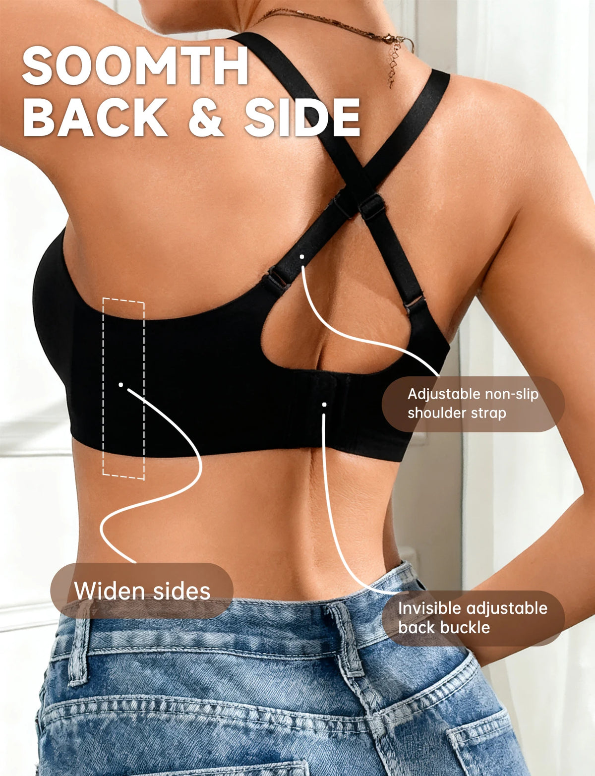 Women Wireless Seamless Bra Deep V Push up – Sculpt Shape Wear