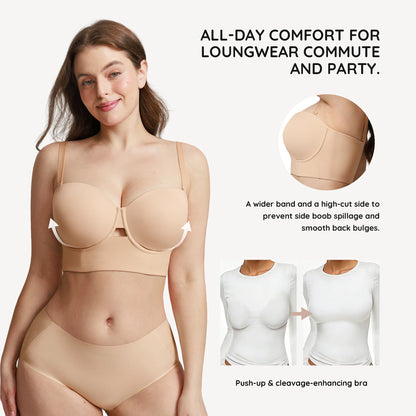 Waistdear OEM Custom Women Longline Strapless Bra Underwire – HEXIN