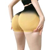 Person wearing a mustard yellow shapewear garment on a plain background