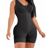 Fajas Colombianas Shapewear Shorts – Medium Compression Tummy Control Bodysuit with Built-In Bra