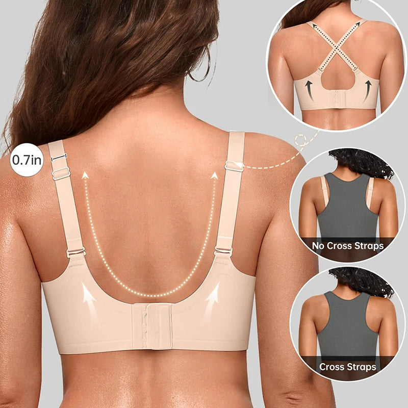 Ladies Underwear Jelly Wide Shoulder Strap Ripple Comfortable – Sculpt Shape Wear