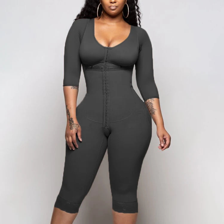Women's Full Body Shapewear Bodysuit – Medium Compression Tummy Control, Butt Lifter, Push-Up Slimming Corset