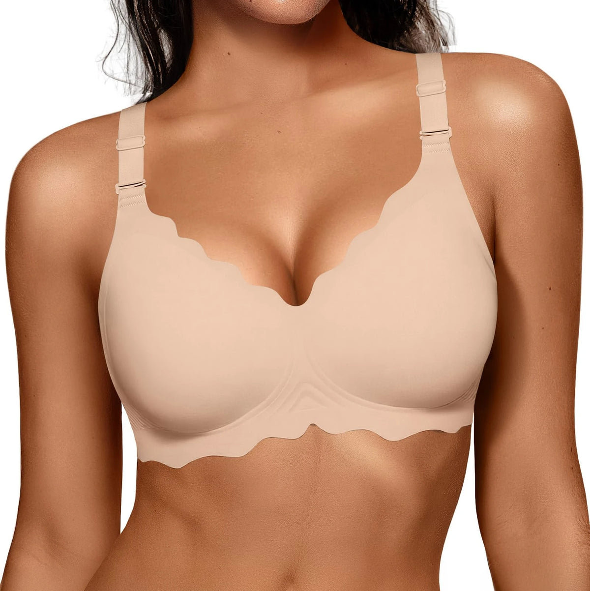 Ladies Underwear Jelly Wide Shoulder Strap Ripple Comfortable – Sculpt Shape Wear