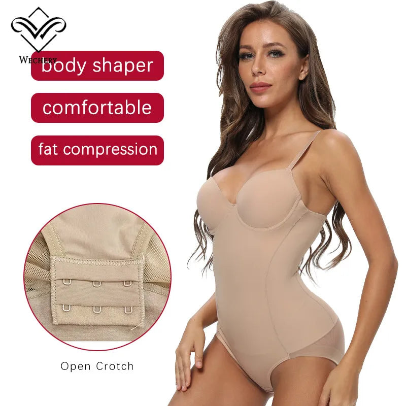 Body Shaper Bodysuit for Women – Underwire Lingerie Tummy Control Slim Fit
