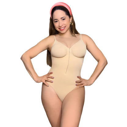 Tummy Control Shapewear Zip-Up Sculpting Seamless Bodysuit Thong – JIAJUE