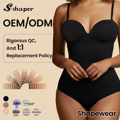 Freesample OEMODM Custom Fajas Bbl Black Waist Trainer – S-SHAPER