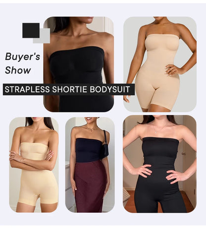 LYNMISS Strapless Detachable Straps Butt Lift Tummy Bodysuit – LYNMISS