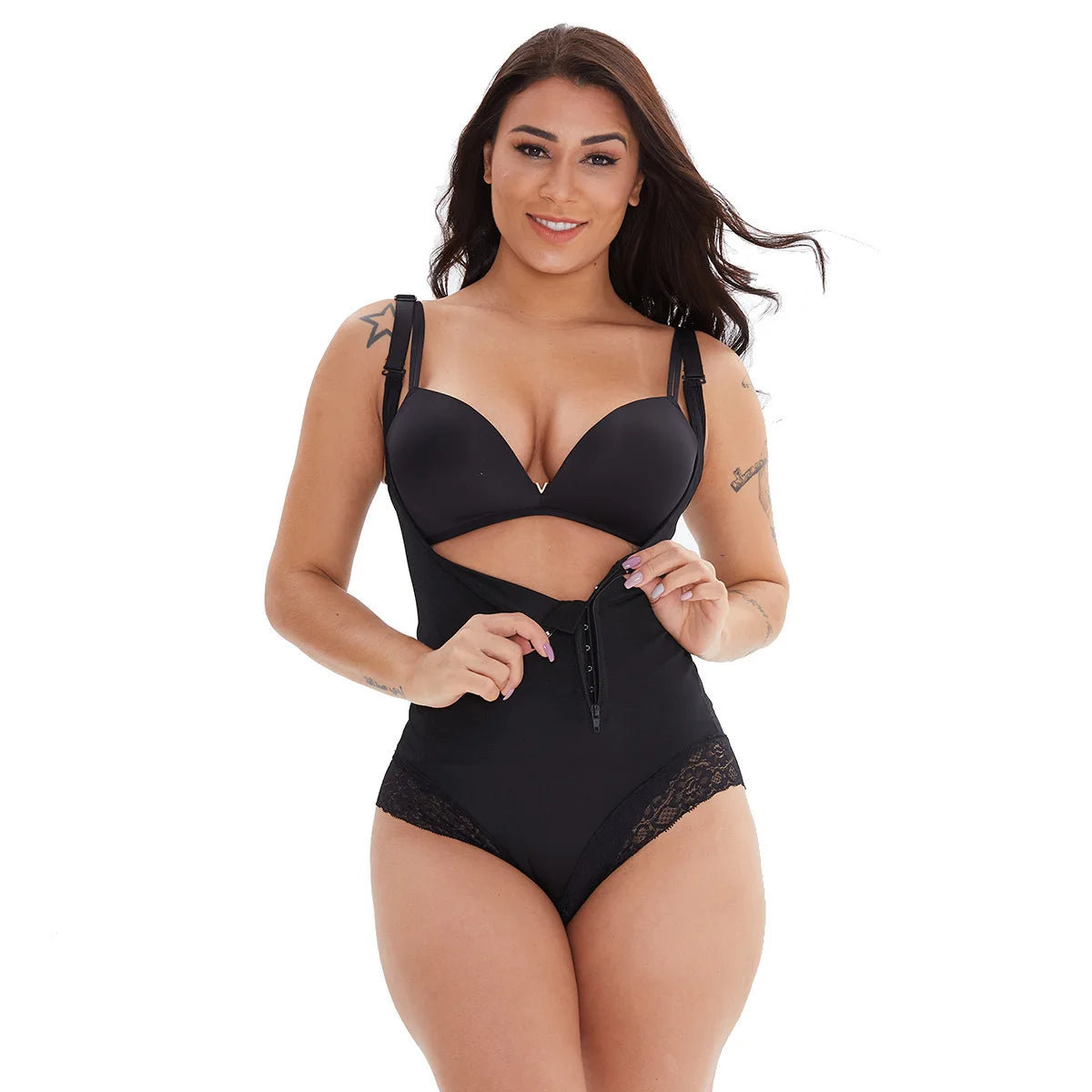 Women's Tummy Control Open Bust with Adjustable Straps – Sculpt Shape Wear