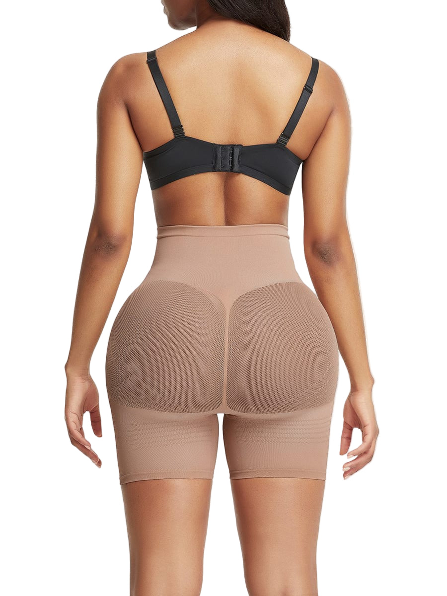 Women’s curve creator shapewear shorts with mesh butt design