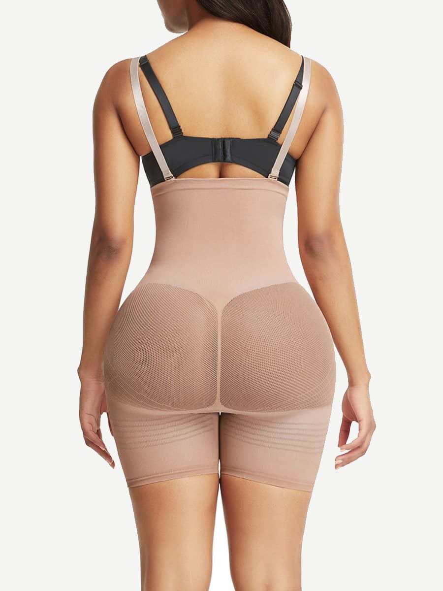 Women Strengthen High Waisted Shapewear With Bra Clips Tight Fit