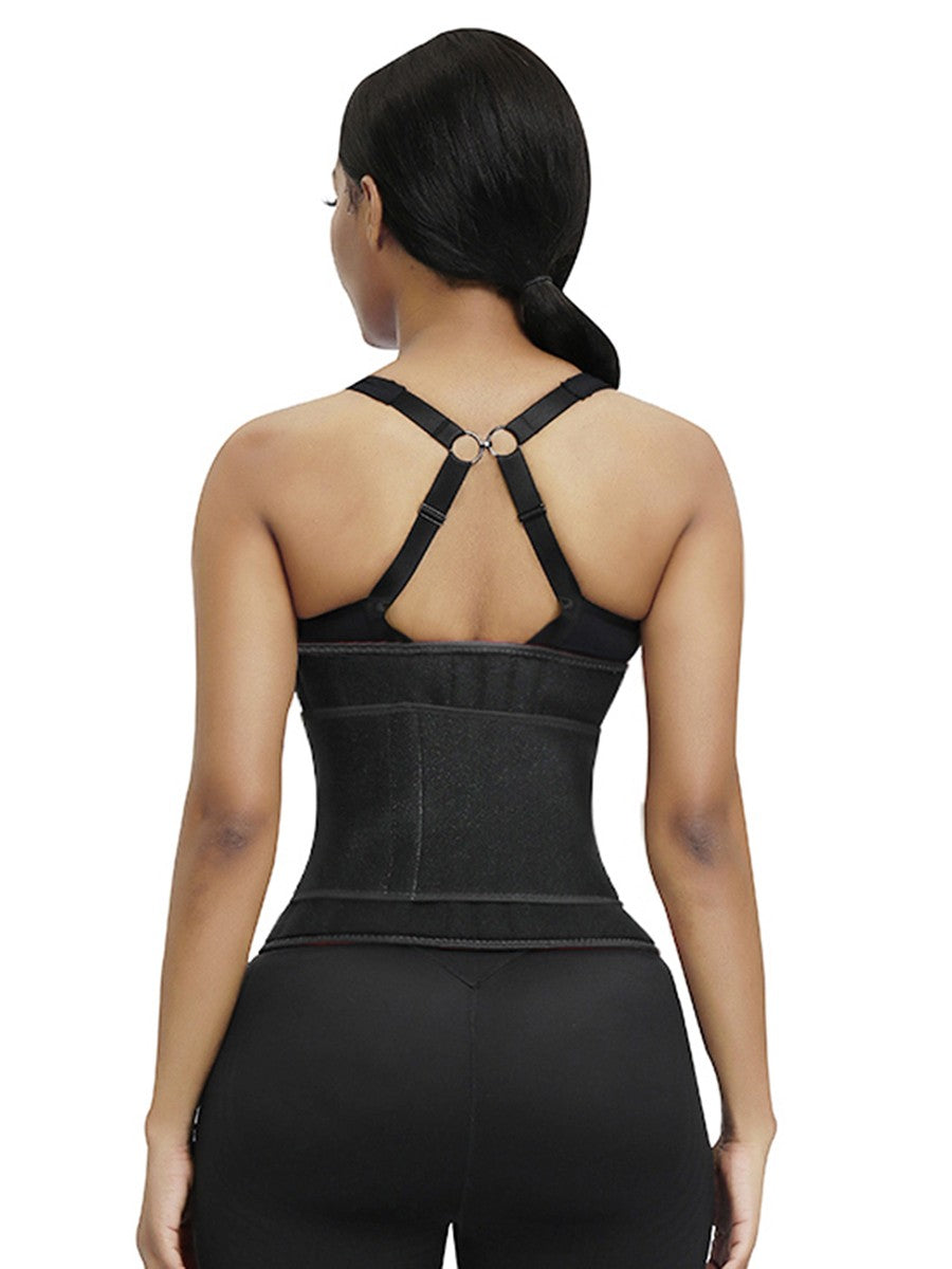 Pink Neoprene Waist Cincher Shapewear with 6 Steel Bones – Fat Burning Slimming Belt