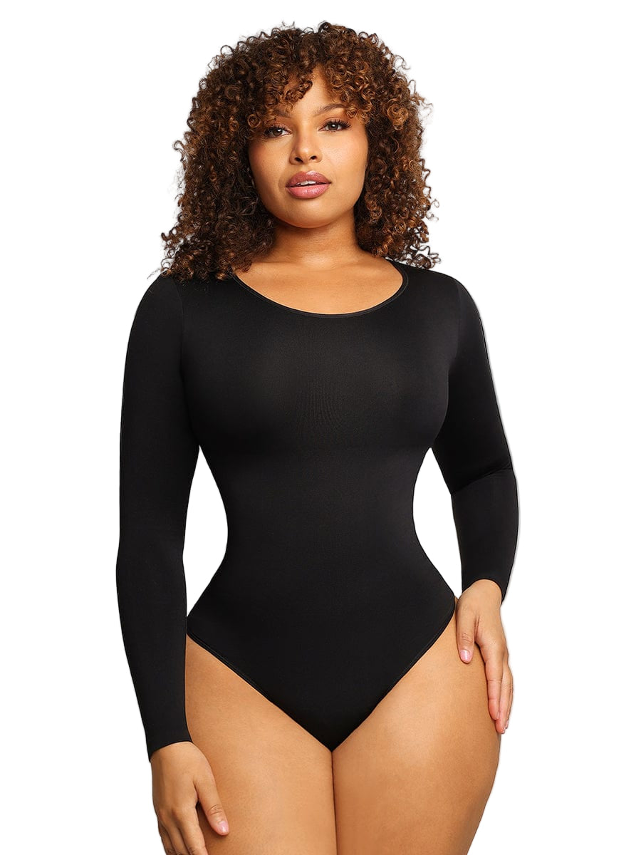 Wholesale Seamless Bodysuit Long Sleeve Slim Corset Shapewear Bodysuit