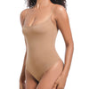 Buttery Soft Square Neck Shapewear Bodysuit – Sleeveless Tummy Control Thong Bodysuit Top for Women