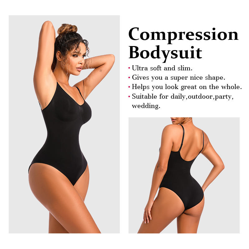 Shapewear – Ultra-Thin Seamless Bodysuit with High Compression & Tummy Control Fajashaper for Women